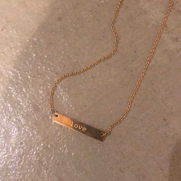 jook and nona Jewelry - Gold plated necklace - LOVE jook and nona Jewelry - Gold plated necklace - LOVE